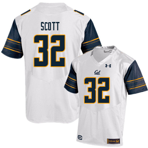 Men #32 Daniel Scott Cal Bears UA College Football Jerseys Sale-White